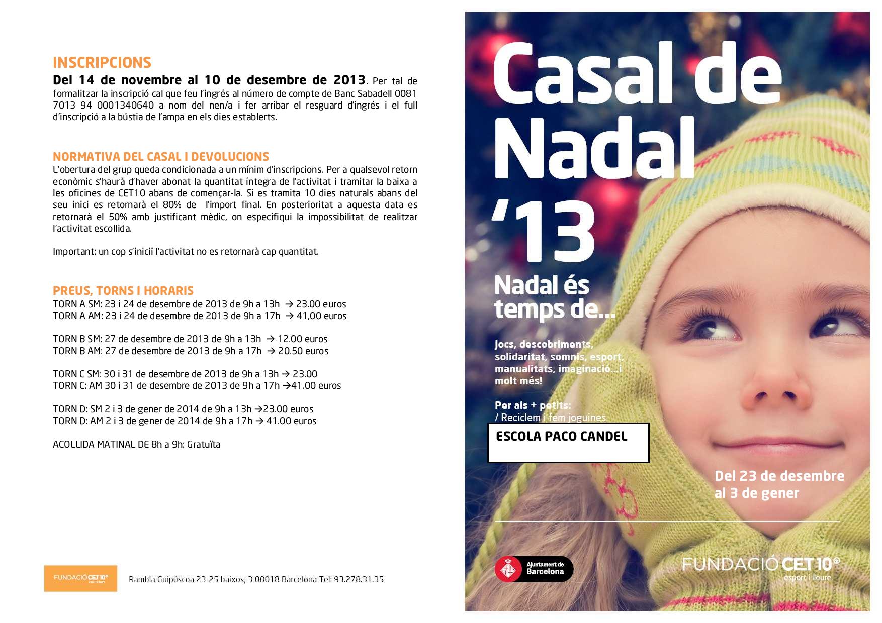 PACO CANDEL CASAL DE NADAL 2013